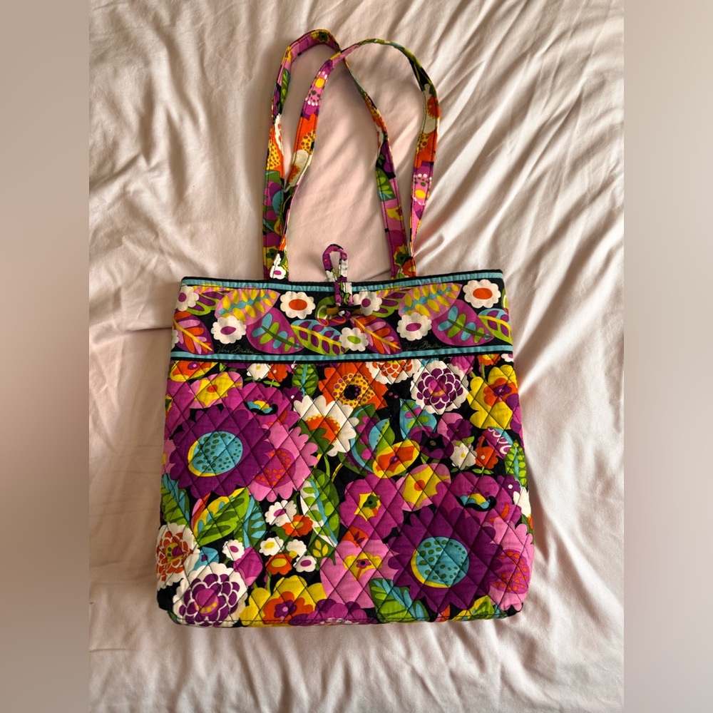Vera Bradley Floral Quilted Tote Bag